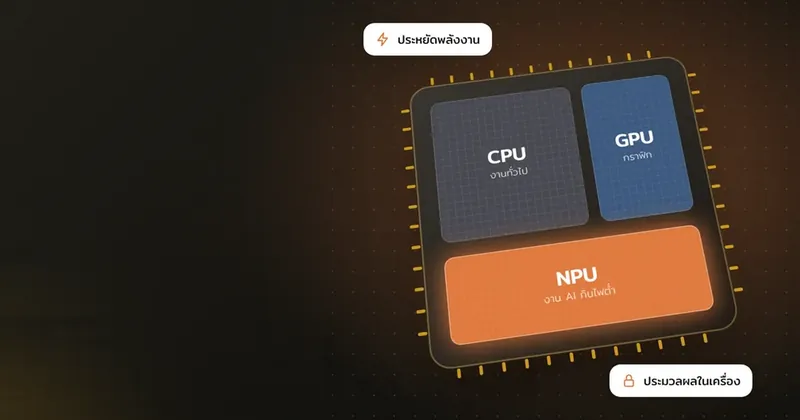 AI PC และ NPU คืออะไร ต่างจากคอมทั่วไปอย่างไร ควรซื้อไหม