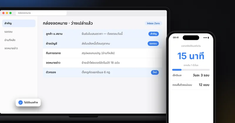 จัดการอีเมลไม่ให้ล้น: ป้ายกำกับ ตัวกรอง แม่แบบตอบกลับ และหัวข้อเมลที่ชัดเจน