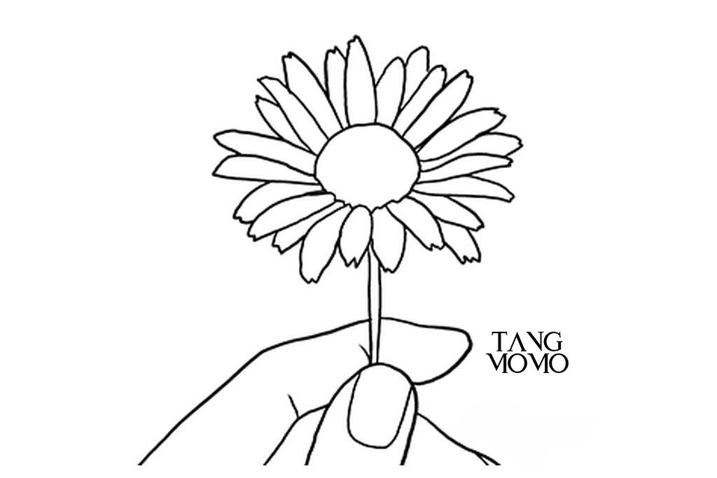 รูปมือถือดอกไม้