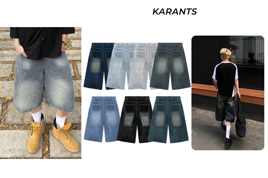 กางเกง Baggy Jeans Short