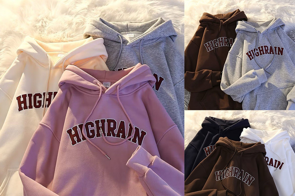 เสื้อกันหนาว มีฮู้ด โอเวอร์ไซซ์